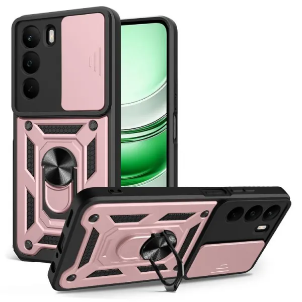 RING CAMERA Kryt s držiakom pre Realme C71 ružový