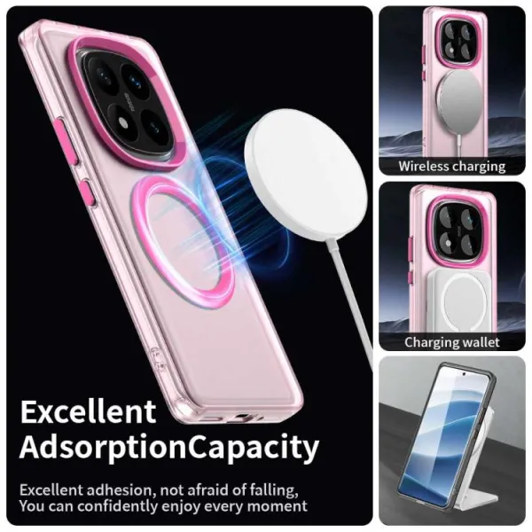 CANDY MAGSAFE Ochranný kryt pre Xiaomi Redmi Note 14 Pro ružový