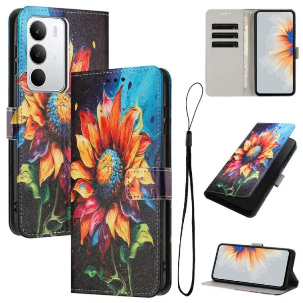 ART Peňaženkový kryt pre Realme C71 SUNFLOWER