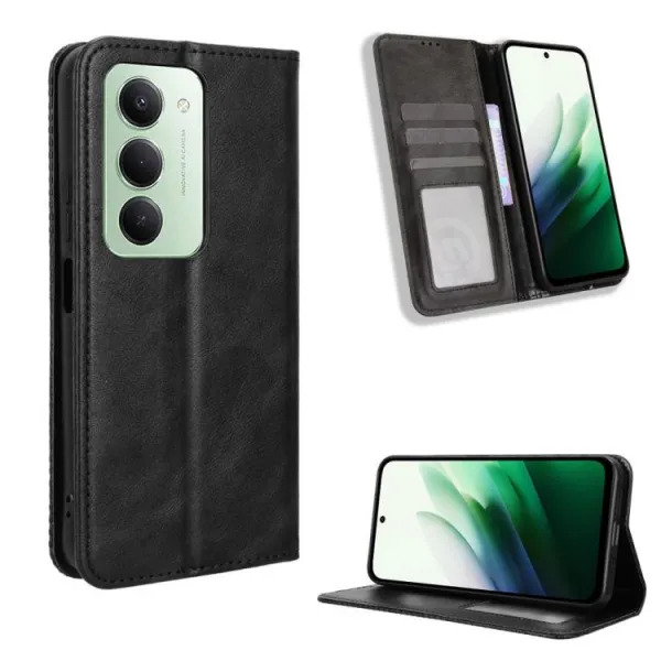 BUSINESS Peňaženkový kryt pre Xiaomi Redmi 15 / Redmi 15 5G čierny