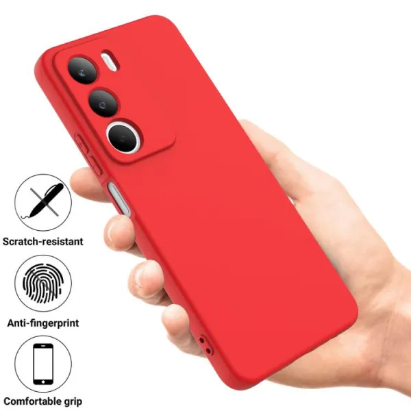 RUBBER Ochranný kryt pre Realme C71 červený
