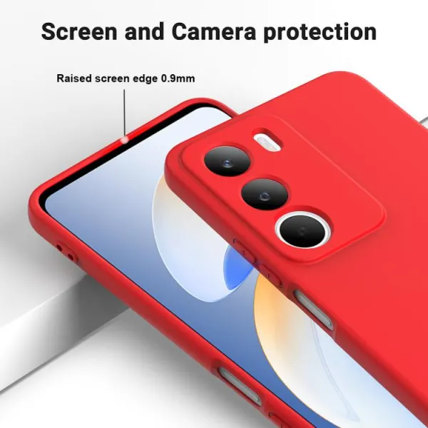 RUBBER Ochranný kryt pre Realme C71 červený