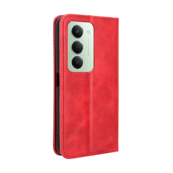 BUSINESS Peňaženkový kryt pre Xiaomi Redmi 15 / Redmi 15 5G červený