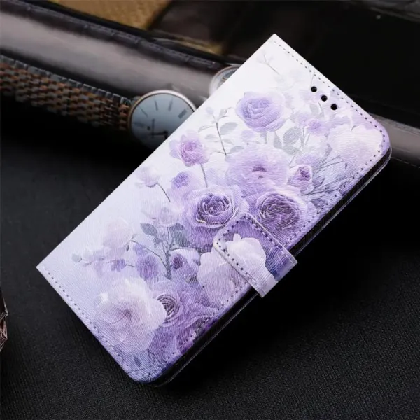 ART Peňaženkový kryt pre Realme C71 PURPLE ROSE