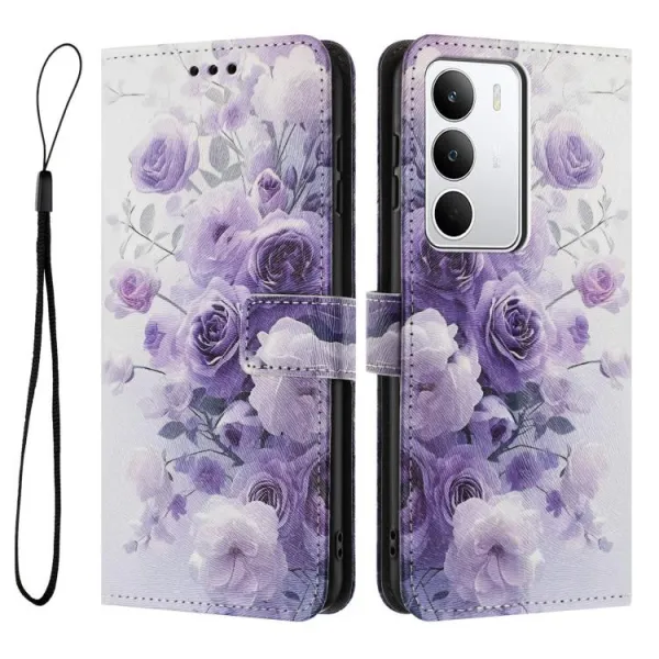 ART Peňaženkový kryt pre Realme C71 PURPLE ROSE
