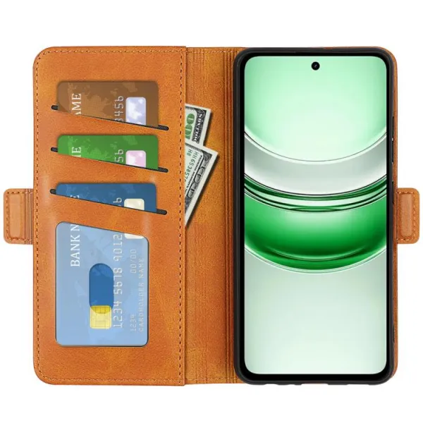 SIDE Peňaženkové puzdro pre Realme C71 svetlohnedé