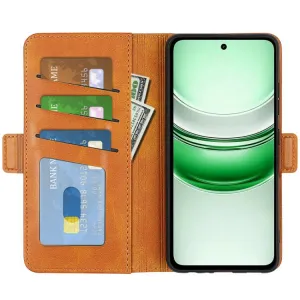 SIDE Peňaženkové puzdro pre Realme C71 svetlohnedé