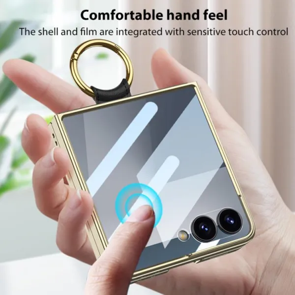 GKK NIKKI Kryt s držiakom Samsung Galaxy Z Flip7 5G ružový