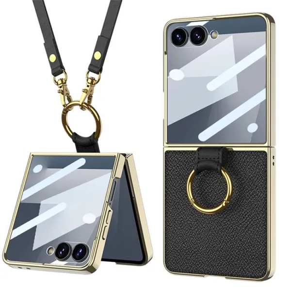 GKK LANYARD Kryt s remienkom Samsung Galaxy Z Flip7 5G čierny