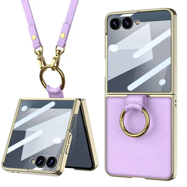 GKK LANYARD Kryt s remienkom Samsung Galaxy Z Flip7 5G fialový