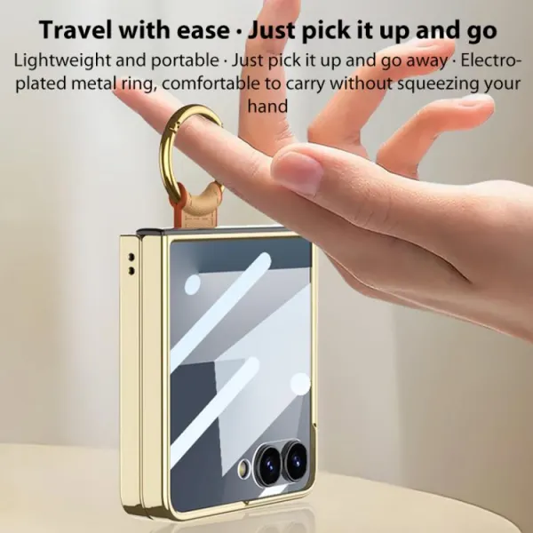GKK LANYARD Kryt s remienkom Samsung Galaxy Z Flip7 5G čierny