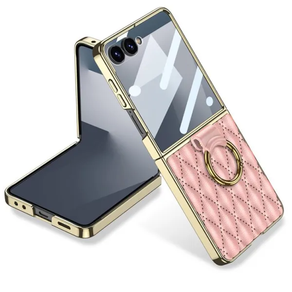 GKK NIKKI Kryt s držiakom Samsung Galaxy Z Flip7 5G ružový