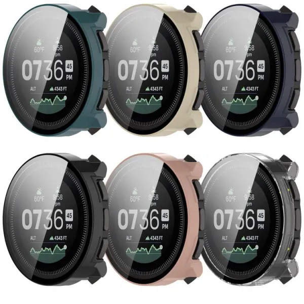 PC FULL COVER Plastový kryt so sklom pre Suunto Vertical ružový