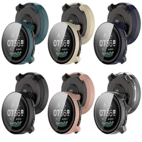 PC FULL COVER Plastový kryt so sklom pre Suunto Vertical ružový