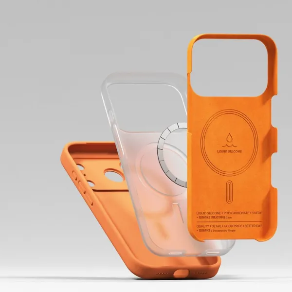 RINGKE SILICONE MAGSAFE Ochranný kryt Apple iPhone 17 Pro TANGERINE