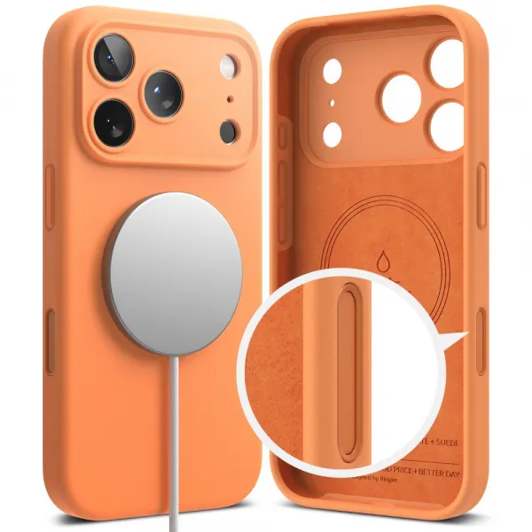RINGKE SILICONE MAGSAFE Ochranný kryt Apple iPhone 17 Pro TANGERINE