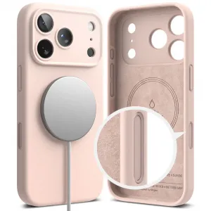 RINGKE SILICONE MAGSAFE Ochranný kryt Apple iPhone 17 Pro Max PINK SAND
