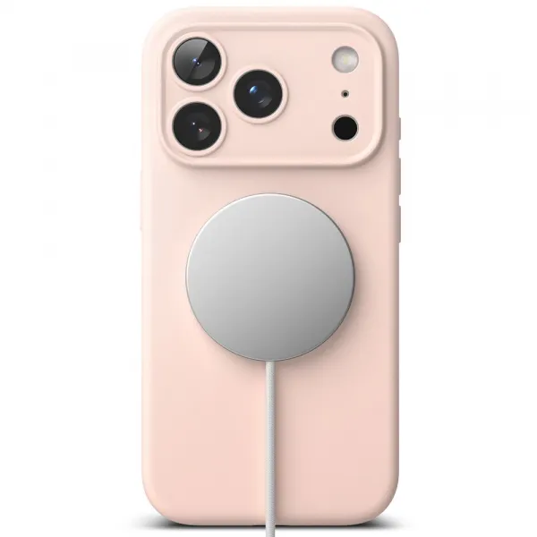 RINGKE SILICONE MAGSAFE Ochranný kryt Apple iPhone 17 Pro Max PINK SAND