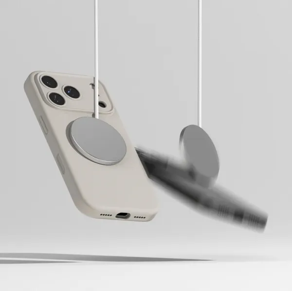 RINGKE SILICONE MAGSAFE Ochranný kryt Apple iPhone 17 Pro Max STONE