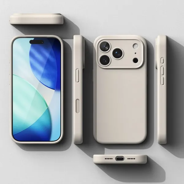 RINGKE SILICONE MAGSAFE Ochranný kryt Apple iPhone 17 Pro Max STONE