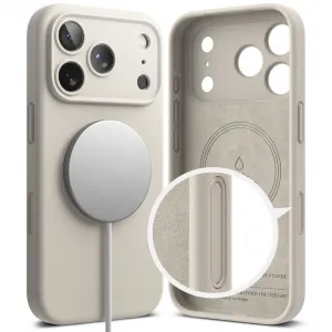 RINGKE SILICONE MAGSAFE Ochranný kryt Apple iPhone 17 Pro Max STONE