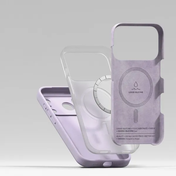 RINGKE SILICONE MAGSAFE Ochranný kryt Apple iPhone 17 Pro Max LIGHT PURPLE