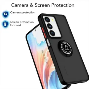 SHADOW Ochranný kryt s držiakom Realme C75 / Realme 14x 5G čierny