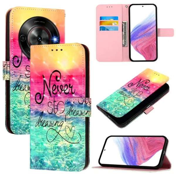 ART Peňaženkový kryt pre ZTE Blade A75 5G / Nubia Focus 5G DREAMS
