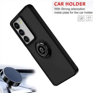 SHADOW Ochranný kryt s držiakom Realme C75 / Realme 14x 5G čierny