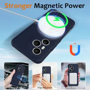 RUBBER MAGSAFE Silikónový kryt pre Honor 400 Pro 5G modrý
