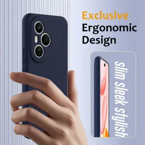 RUBBER MAGSAFE Silikónový kryt pre Honor 400 Pro 5G modrý