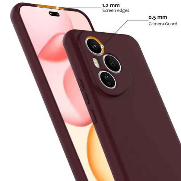 RUBBER MAGSAFE Silikónový kryt pre Honor 400 Pro 5G PLUM COLOR