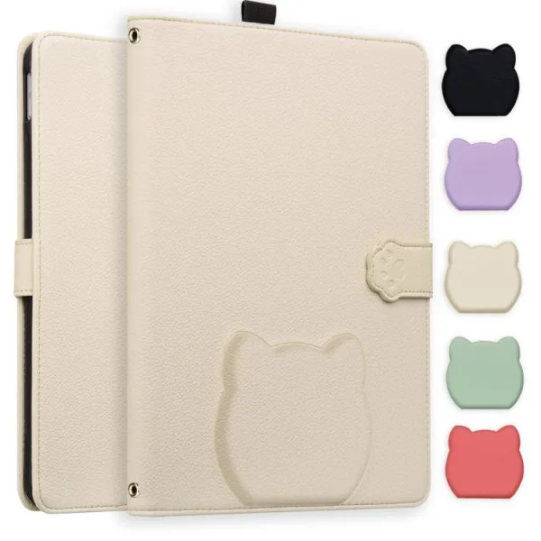 CAT FLIP Zaklápacie puzdro pre Amazon Kindle Scribe 2024 / Kindle Scribe 2022 APRICOT WHITE