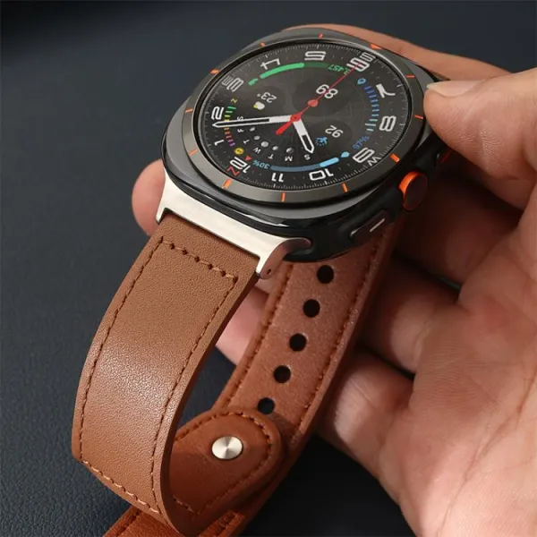 xDfind LEATHER Kožený remienok pre Amazfit T-Rex 3 béžový