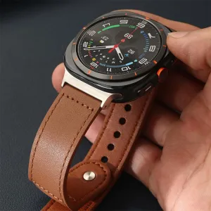 xDfind LEATHER Kožený remienok pre Amazfit T-Rex 3 béžový