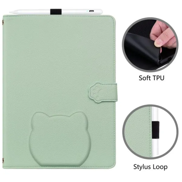 CAT FLIP Zaklápacie puzdro pre OnePlus Pad 3 zelené