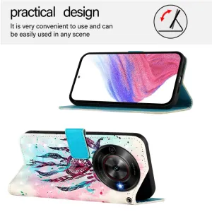 ART Peňaženkový kryt pre ZTE Blade A75 5G / Nubia Focus 5G WIND CHIMES