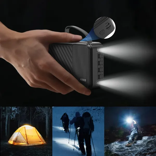 DUDAO K11 Pro 20000 mAh Externá nabíjačka s káblami biela