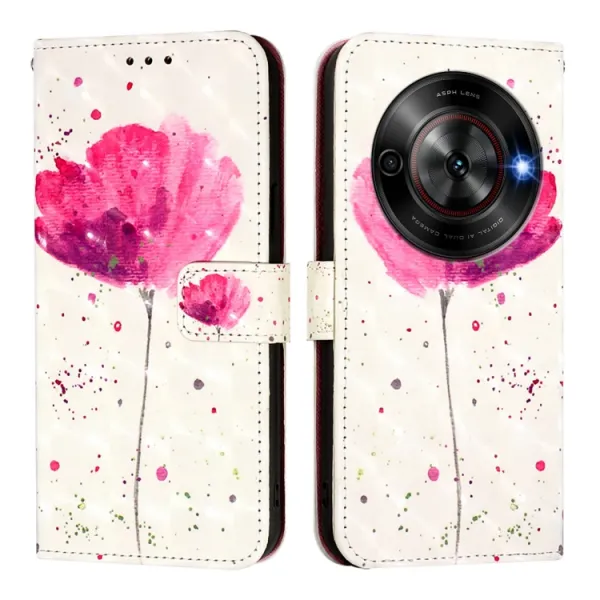 ART Peňaženkový kryt pre ZTE Blade A75 5G / Nubia Focus 5G FLOWER