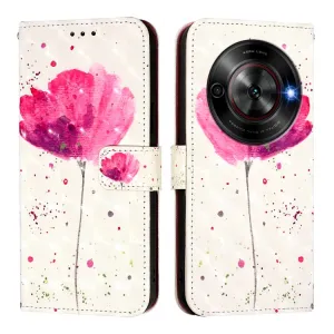 ART Peňaženkový kryt pre ZTE Blade A75 5G / Nubia Focus 5G FLOWER