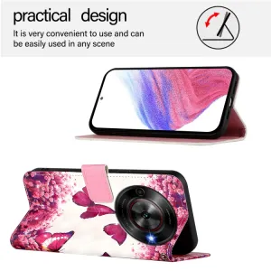 ART Peňaženkový kryt pre ZTE Blade A75 5G / Nubia Focus 5G ROSE BUTTERFLY