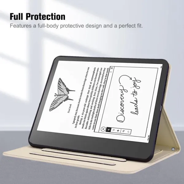 CAT FLIP Zaklápacie puzdro pre Amazon Kindle Scribe 2024 / Kindle Scribe 2022 APRICOT WHITE