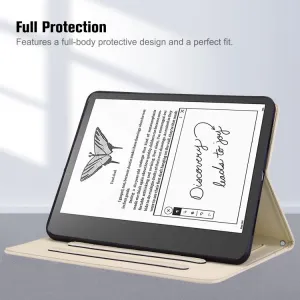 CAT FLIP Zaklápacie puzdro pre Amazon Kindle Scribe 2024 / Kindle Scribe 2022 APRICOT WHITE