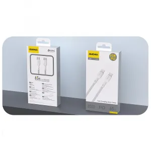 DUDAO L9C 65W Kábel USB-C 2m biely