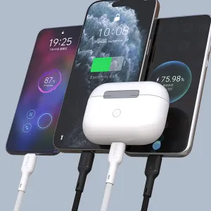 DUDAO L9C 65W Kábel USB-C 2m biely
