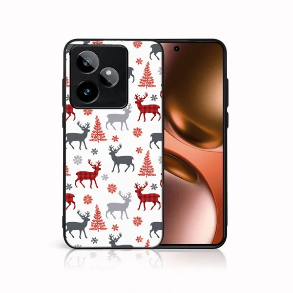 MY ART Kryt s vianočným dizajnom Realme GT 7 5G DEER (068)