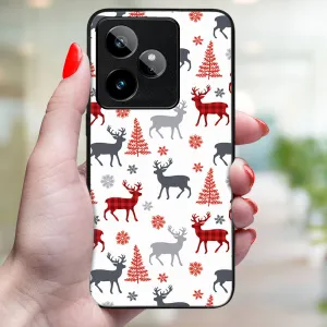 MY ART Kryt s vianočným dizajnom Realme GT 7 5G DEER (068)
