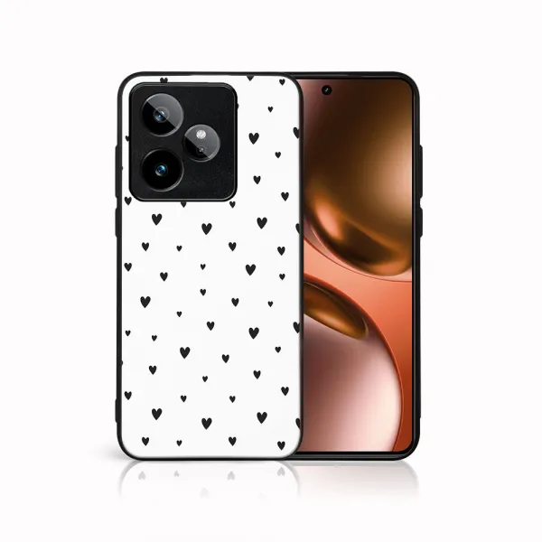 MY ART Ochranný kryt pre Realme GT 7 5G BLACK HEARTS (167)