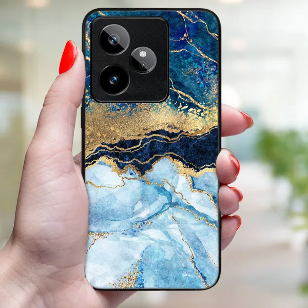 MY ART Ochranný kryt pre Realme GT 7 5G BLUE MARBLE (141)