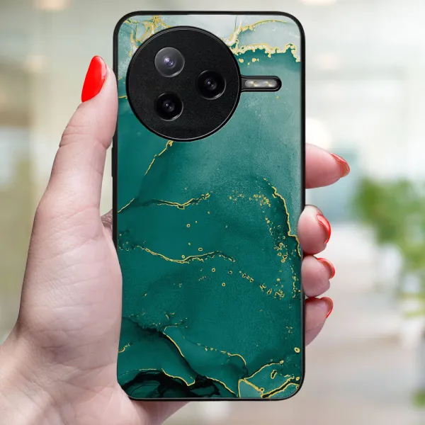 MY ART Ochranný kryt pre Xiaomi Poco F7 Ultra GREEN MARBLE (145)
